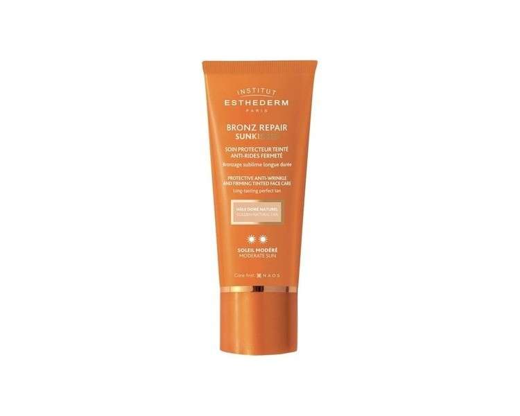 Institut Esthederm Bronz Repair Soin Schützer Teinté Anti-rides Fermeté Soleil Modéré 50ml