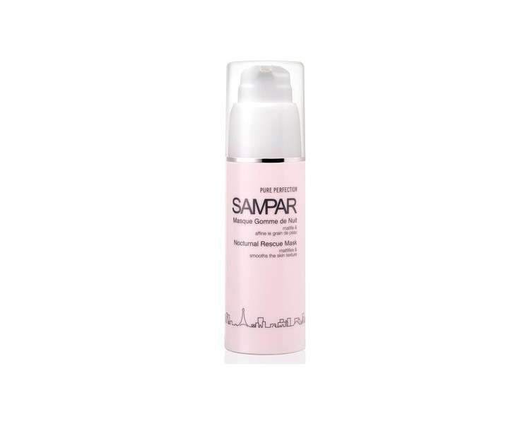 Sampar Rescue Mask Nacht Gesichtsmaske 50ml - Anti-Blackheads, Redness, Spots - For Matte, Pure and Gentle Skin in the Morning - Erase Your Skin Imperfections - Airless Bottle