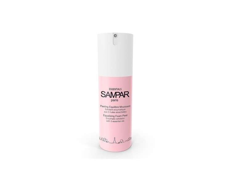 Sampar Balancing Foam Face Scrub Detoxifying Facial Care for All Skin Types 30ml Dispenser