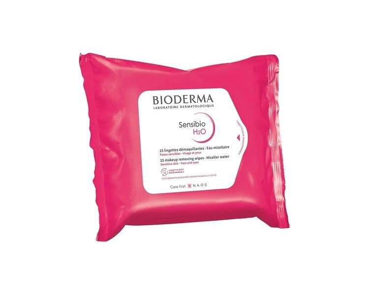 Bioderma Sensibio H2O Micelle Solution Make-Up Removing Wipes 25