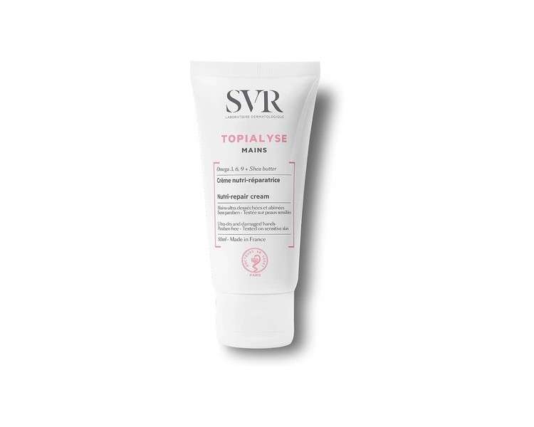 TOPIALYSE Nourishing Hand Cream for Ultra-Dry and Damaged Skin 50ml