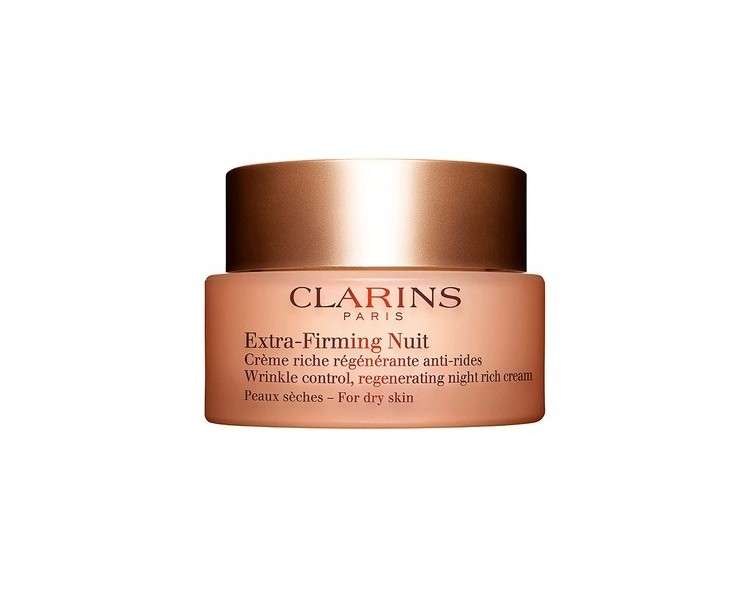 Clarins Extra-Firming Night Cream Anti-Aging Moisturizer for Dry Skin 1.6oz