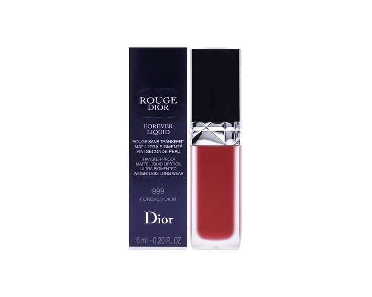 Christian Dior Rouge Dior Forever Liquid Matte 999 Forever Dior Lipstick Women 0.2 oz