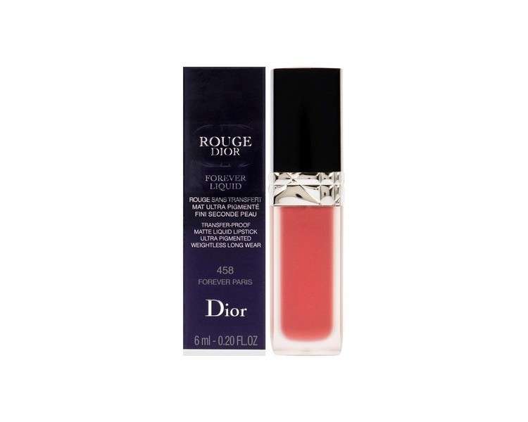 Christian Dior Rouge Dior Forever Liquid Matte 458 Forever Paris Lipstick Women 0.2 oz