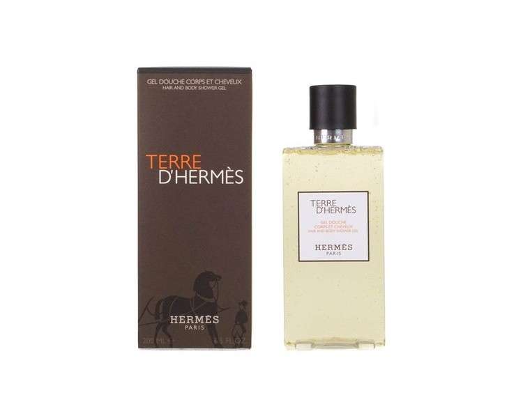 Hermes Terre d'Hermes Men Hair and Body Shower Gel 6.8 Ounce