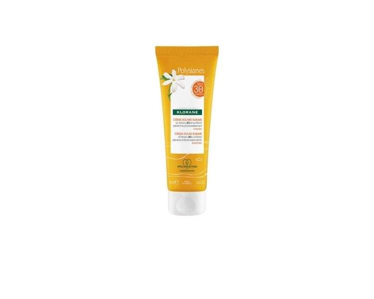 Klorane Polysianes Monoi and Tamanu Organic Sublime Sunscreen Cream SPF30 50ml