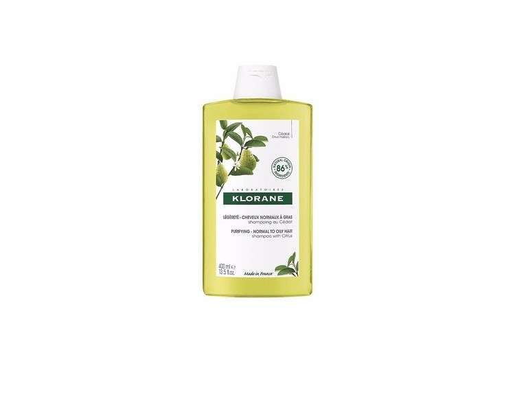 Klorane Purifying Citrus Shampoo for Normal to Oily Hair 400ml