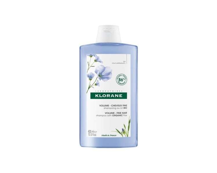 Klorane Volume Fine Hair Shampoo with Organic Flax 400ml
