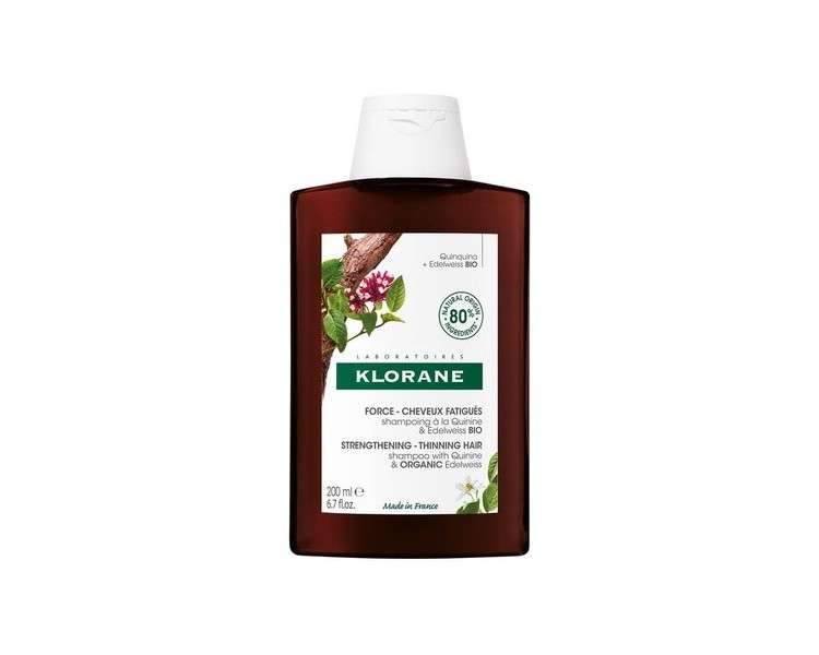 Klorane Quinine & Organic Eldelweiss Shampoo 200ml