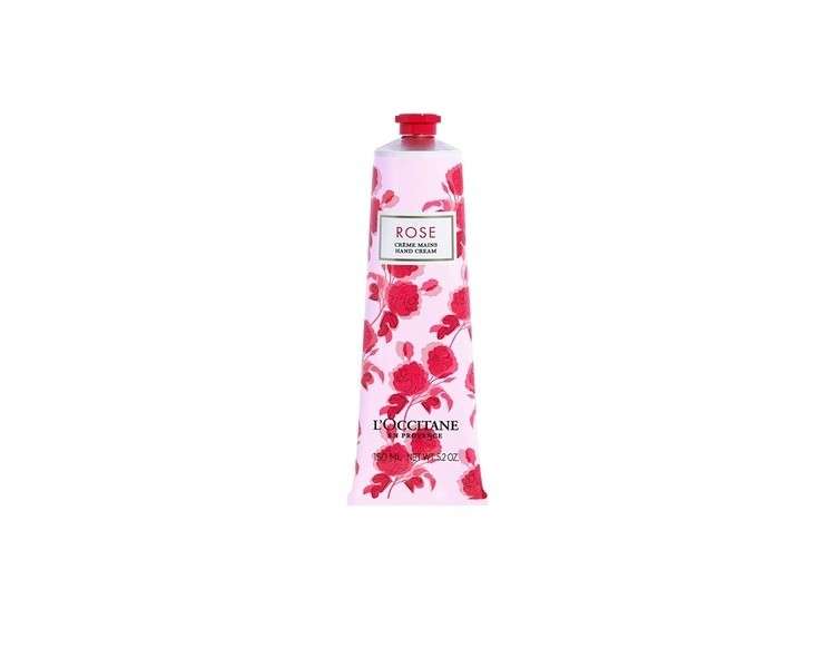 L'Occitane Rose Hand Cream 5.2 oz 150ml.