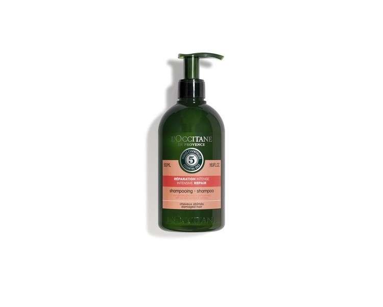 L'Occitane Intensive Repair Shampoo Silicone-Free Shampoo 3x Stronger Hair Strengthens Brittle Hair Reveals Shine with Vitamin B5 Vegan