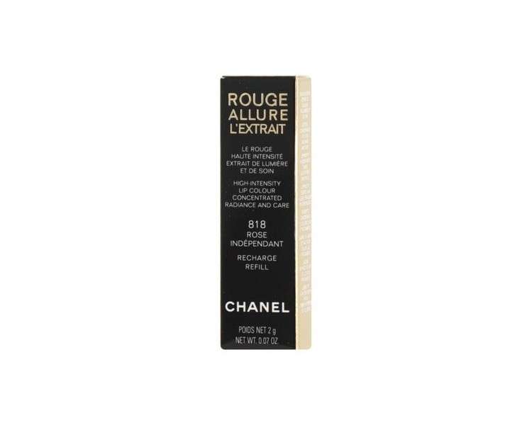 Chanel Rouge Allure L'Extrait Refill Rose Indépendant 818 2g