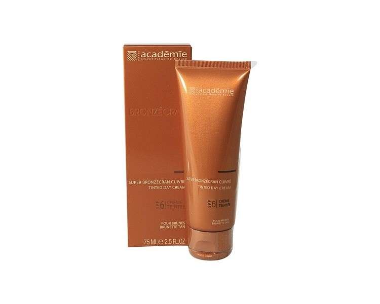 Academie Bronzecran Super Cuivre Tinted Day Cream for Darker Skin Types 75ml LSF 6