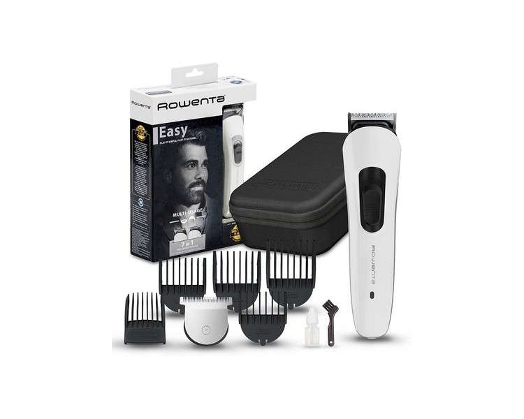 Rowenta Multistyle TN8931 7-in-1 Self-Sharpening Hair and Beard Clippers Cordless or Corded 60 Minutes Battery Life Washable Blades