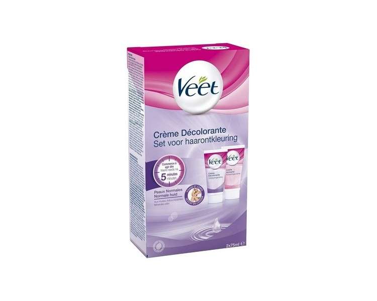 Veet Hair Lightening Cream for Face and Body 75ml - Pack of 2