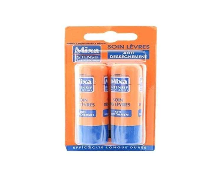 MIXA Lip Balm Anti-Dryness 4.7ml - Pack of 2