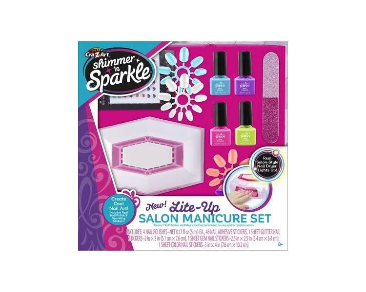Shimmer and Sparkle Lite Up Nail Dryer and Polish Set