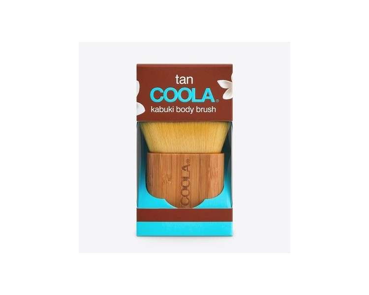 Coola Sunless Tan Kabuki Body Brush with Vegan Bristles and Bamboo Handle