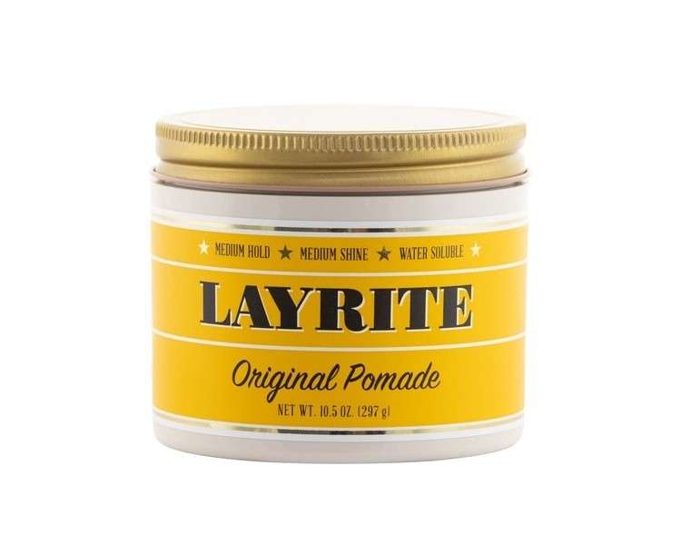 Layrite Original Pomade 297g Medium Hold Water Soluble Medium Shine