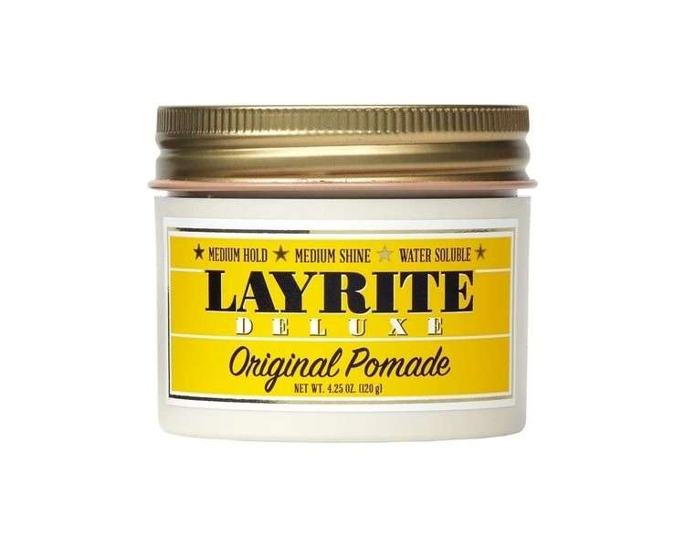 Layrite Original Pomade 120g Medium Hold Water Soluble Medium Shine