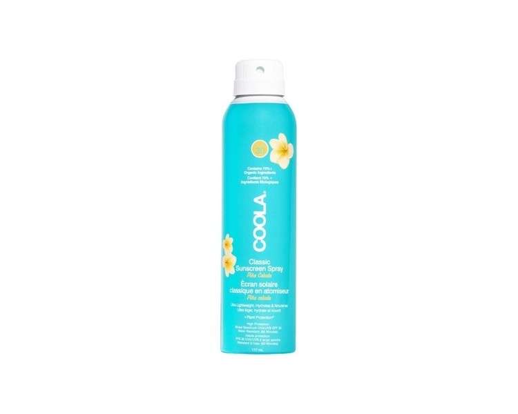 Coola Classic Body Sun Cream Spray Broad Spectrum UVA/UVB Protection Sunscreen