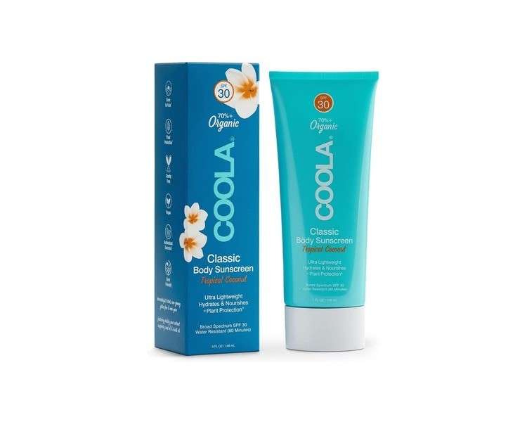 Coola - Classic Body Lotion Sunscreen Tropical Coconut Spf 30-148 Ml