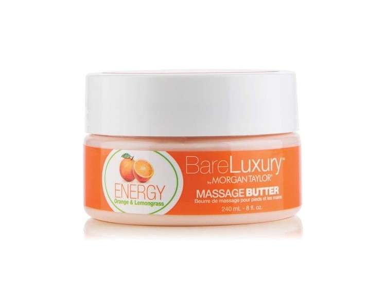 Morgan Taylor BareLuxury Orange & Lemongrass Energy Massage Butter 8 oz