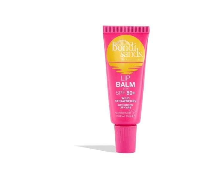 Bondi Sands Lip Balm SPF 50+ Wild Strawberry Moisturizing Lip Care with Sun Protection 10g