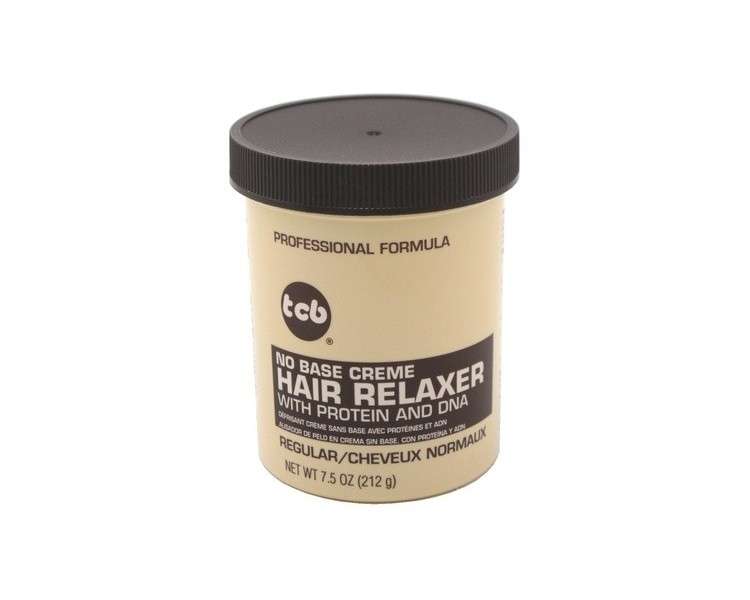 TCB No Base Hair Relaxer Creme Regular 7.5 Ounce