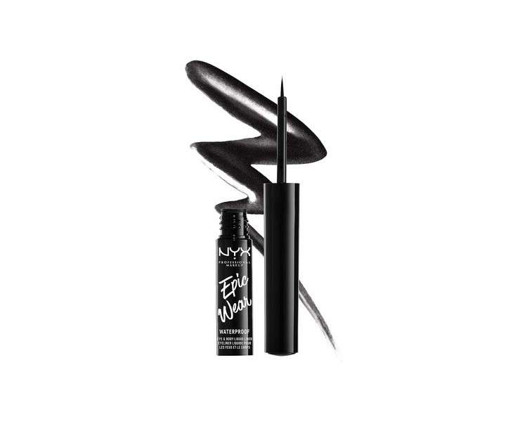 Nyx Professional Makeup Epic Wear Metallic Liquid Liner Long-Lasting Waterproof Eyeliner Black