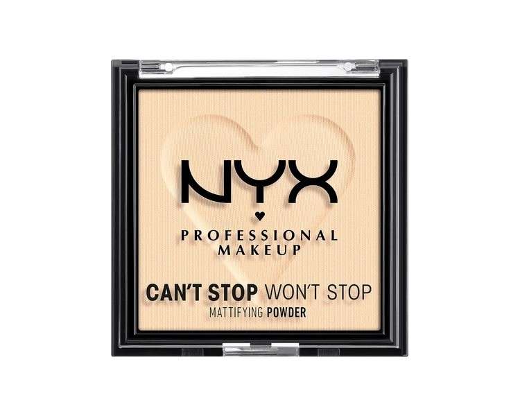 NYX Professional Makeup Can't Stop Won't Stop Mattifying Powder Matte Finish Fair 01