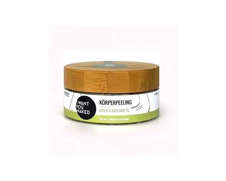 Clear Spirit Mint & Avocado Oil Body Scrub Refreshing and Clarifying with Anti-Oxidant Effect and Mint Lemon Aroma