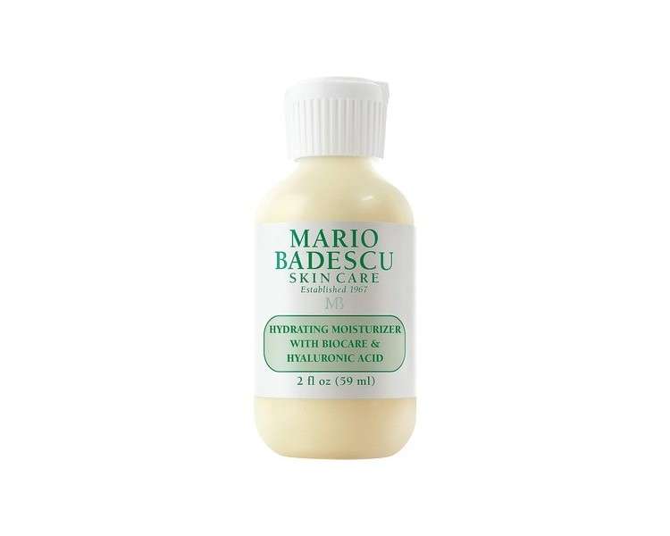 Mario Badescu Hydrating Moisturizer with Biocare and Hyaluronic Acid for Dry/Sensitive Skin Types 59ml