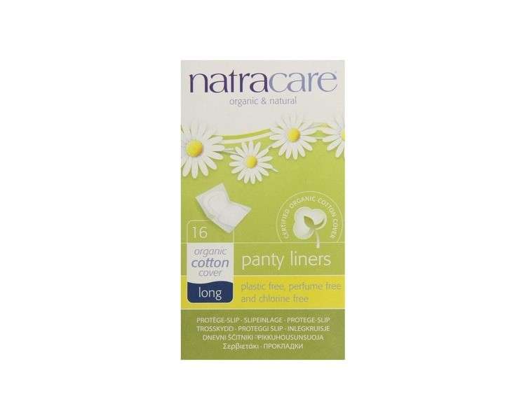 NATRACARE Long Wrapped Panty Liners 16 Count