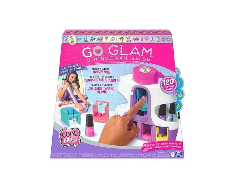 Cool Maker Go Glam Unique Nail Salon - Print Designs on Fingers and Toes, Ages 8+ - Single