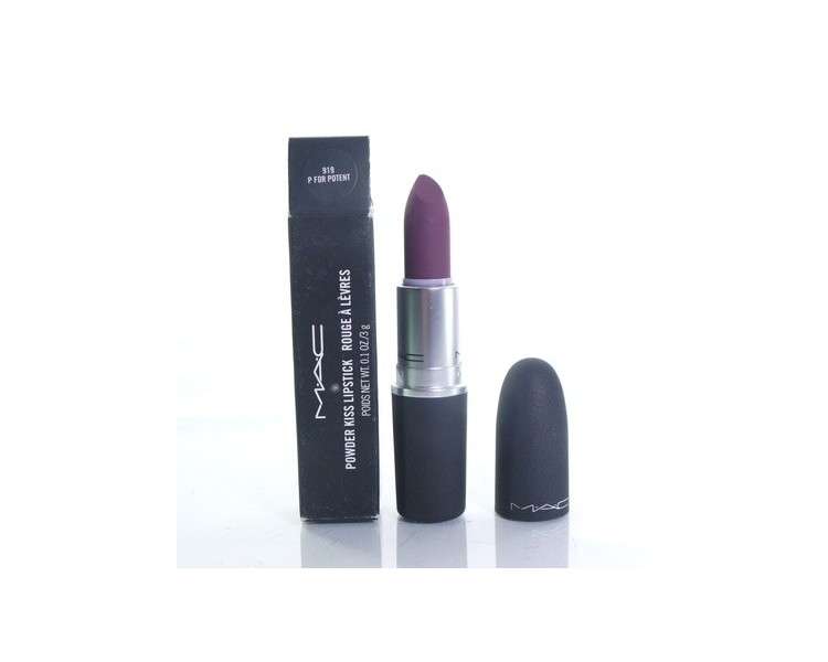 M.A.C Powder Kiss Lipstick 919 P for Potent Full Size 0.1oz