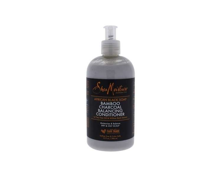 Shea Moisture African Black Soap Bamboo Charcoal Conditioner 384ml 13oz