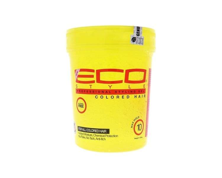 ECO Styler Yellow Extra Firm Professional Hair Styling Gel 32oz 907g