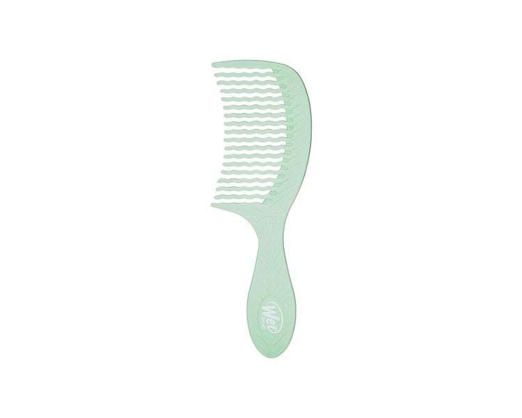 Wet Brush Go Green Tea Tree Oil Infused Treatment Comb Wide Tooth Hair Detangler - WaveTooth Design - 100% Plant-Based Plastic