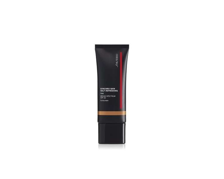 Shiseido Synchro Skin Self-Refreshing Tint SPF 20 Light Coverage Tinted Moisturizer 12-Hour Wear 24-Hour Hydration Waterproof Shine Resistant Non-Comedogenic Tan Kwanzan 415