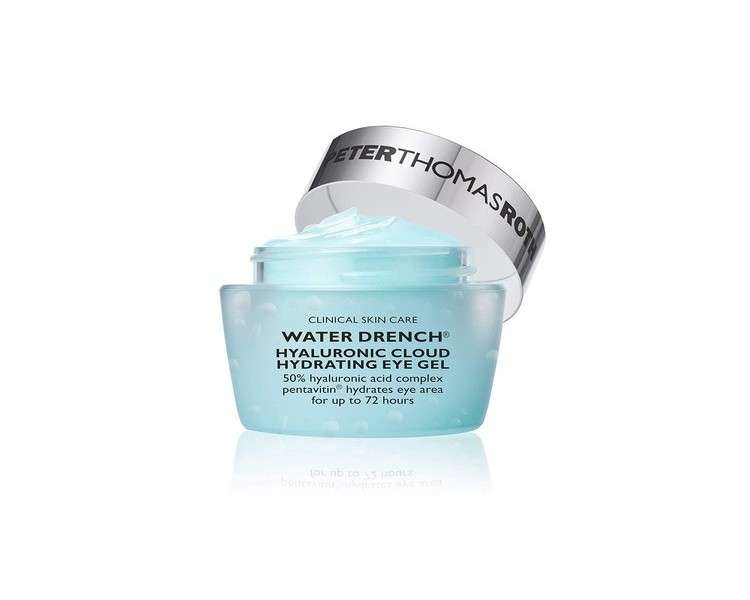 Peter Thomas Roth Water Drench Hyaluronic Cloud Hydrating Eye Gel with Caffeine for Fine Lines Wrinkles Under-Eye Puffiness and Dark Circles