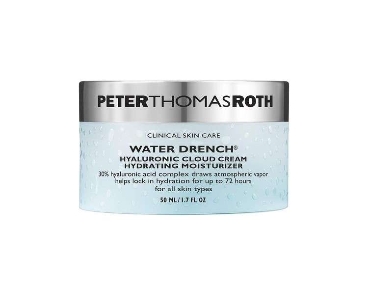 Peter Thomas Roth Water Drench Hyaluronic Cloud Cream Hydrating Moisturizer Earplug 4cm Black