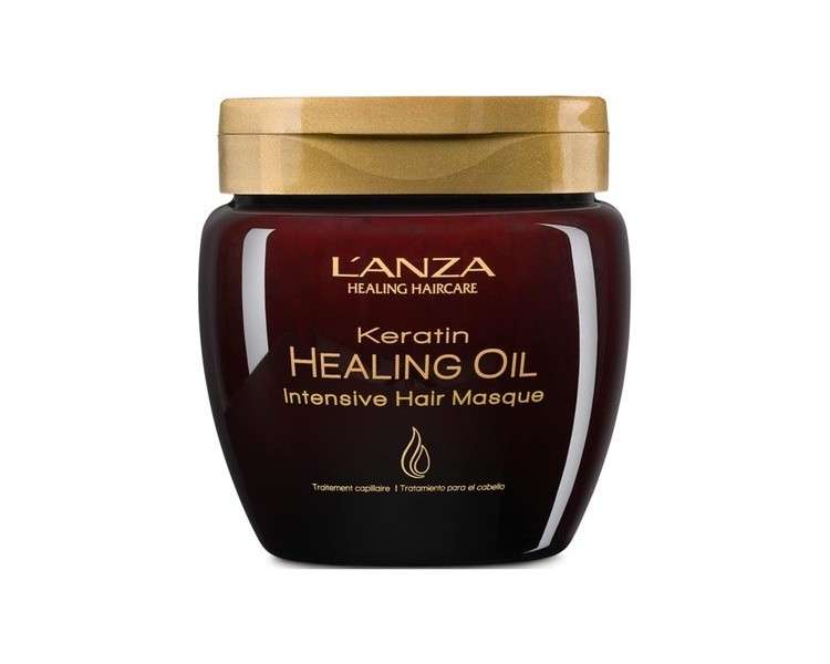 L'anza Healing Keratin Oil Intensive Hair Masque 210ml 7.1 floz