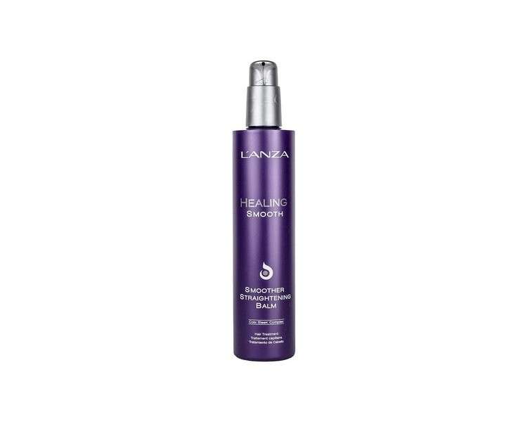 L'ANZA Smooth Healing Smoother Straightening Balm 250ml - Anti-Frizz Cream with Anti-Frizz Technology, Nourishes and Moisturizes, Promotes Natural Smoothness and Movement