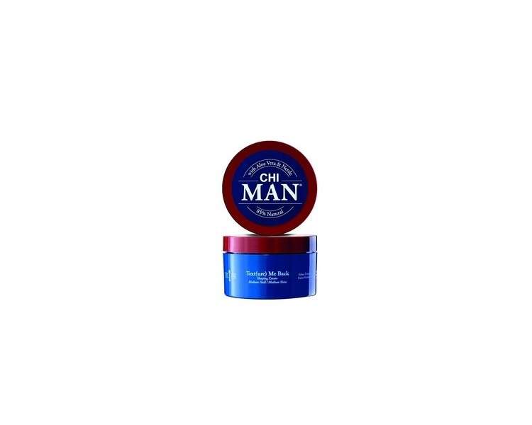 CHI Man Texture Me Back Shaping Cream Medium Hold Men's Hair Styling Cream 3 ounces