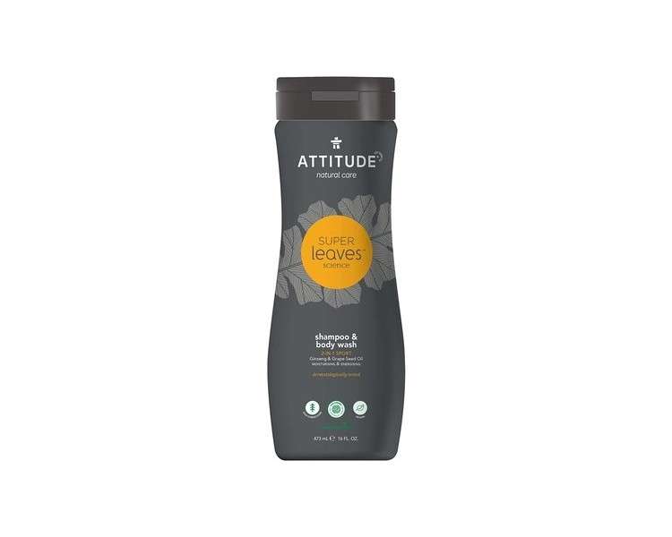 Attitude Super Leaves Homme 2 in 1 Sport Shampoo and Body 473ml