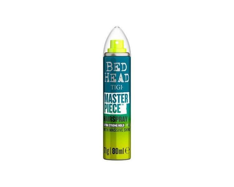 Bed Head by Tigi Masterpiece Shiny Hair Spray for Strong Hold and Shine 80ml - New Masterpiece