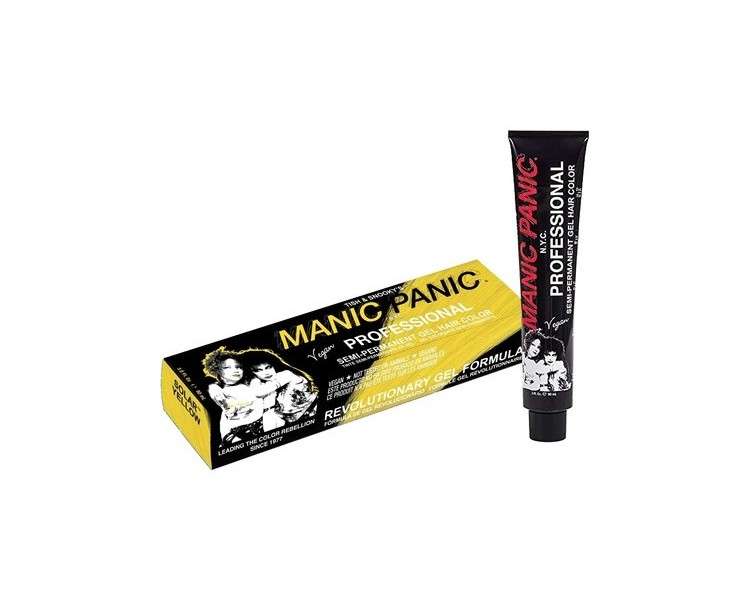 MANIC PANIC Vegan Semi-Permanent Solar Yellow Professional Hair Dye 90ml