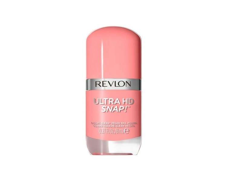 Revlon Ultra HD Snap Nail Polish Quick Drying One-Coat Full Coverage Colour 8ml Think Pink 027 Unisex