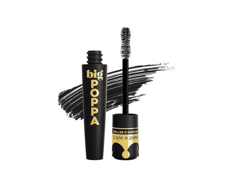 wet n wild Big Poppa Mascara Intensive Volumizing Formula with Castor Oil - Blackest Black